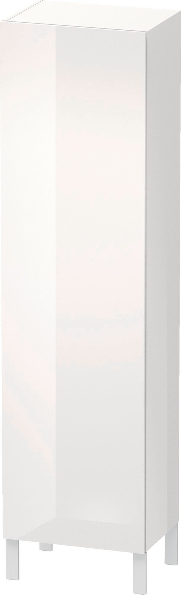 Duravit L-Cube Hochschrank 500 mm weiß hochglanz, 1 Tür links, wandhängend