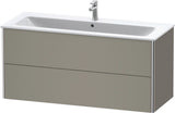 Duravit XSquare Waschtischunterbau 610 mm Nachtblau Seidenmatt mit 2 Schubkästen