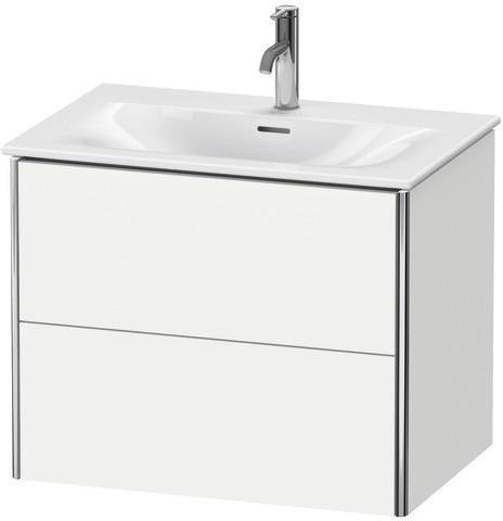 Duravit XSquare Waschtischunterbau 710 mm mit 2 Schubkästen in Steingrau matt