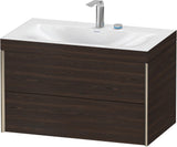 DURAVIT XViu c-bonded Waschtischset 800 mm wandhängend mit 2 Schubkästen und Tip-on-Technik