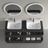 DURAVIT Happy D.2 Plus Konsole 1600 mm taupe supermatt – 2 Ausschnitte, 16 mm