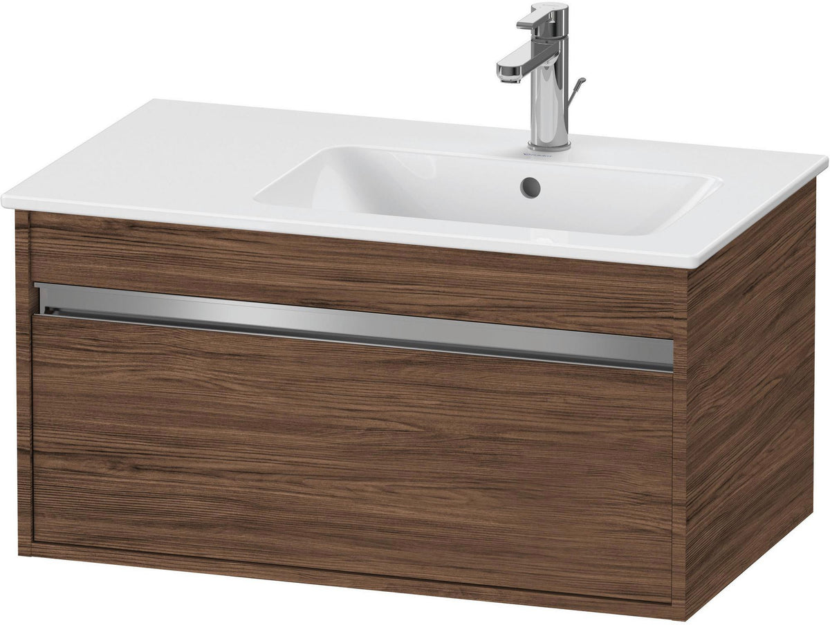 Duravit Ketho Waschtischunterbau 800 mm betongrau matt mit 1 Auszug und Soft-Close