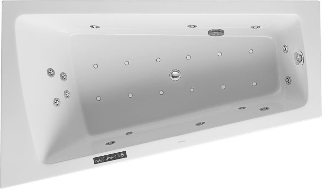 DURAVIT Paiova Whirlwanne 1700x1000 mm Weiß mit Air-System und Acrylverkleidung