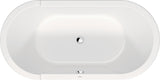 DURAVIT Starck Freistehende Badewanne Oval 1600x800 mm Weiß mit Acrylverkleidung