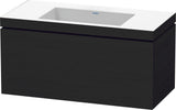DURAVIT L-Cube Waschtischset mit Vero Air 1000 mm Eiche Schwarz, wandhängend, 1 Auszug