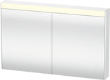 DURAVIT Brioso Spiegelschrank Betongrau 1020 mm mit LED-Beleuchtung und Steckdose