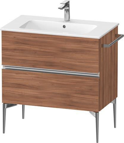 DURAVIT Sivida Waschtischunterbau 810 mm, bodenstehend, 2 Schubkästen, Eiche, Soft-Close