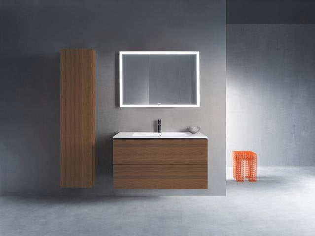 DURAVIT L-Cube Hochschrank 243x400x1760mm Nussbaum Dunkel, 1 Tür, wandhängend