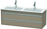 DURAVIT Ketho Waschtischunterbau 1270 mm betongrau matt mit 2 Schubkästen und Soft-Close