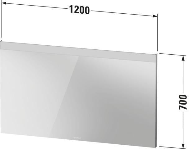 DURAVIT Licht & Spiegel Wandspiegel 400x700mm beleuchtet IP44 mit Befestigungsmaterial