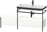 Duravit Waschtischset Happy D.2 Plus 1600x490mm Taupe Supermatt – Einrichtungssystem Nussbaum rechts