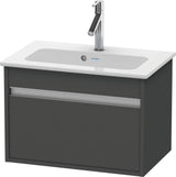 DURAVIT Ketho Waschtischunterbau 600 mm betongrau matt mit 1 Auszug und Soft-Close