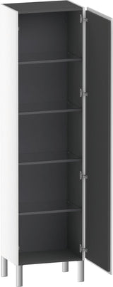 Duravit L-Cube Hochschrank 500 mm weiß matt, 1 Tür rechts, wandhängend
