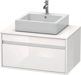 Duravit Ketho Waschtischunterbau wandhängend 800 mm, 1 Auszug, weiß matt, für Aufsatzwaschtisch