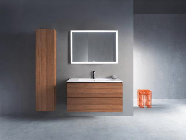 DURAVIT L-Cube Hochschrank 243x400x1760mm Nussbaum Dunkel, 1 Tür, wandhängend