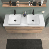 DURAVIT Sivida Konsolenwaschtischunterbau 1315 mm, bodenstehend, Weiß Matt, 2 Schubkästen