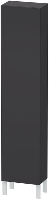 Duravit Hochschrank L-Cube 243x400x1760mm, 1 Tür rechts, graphit matt – Wandhängend