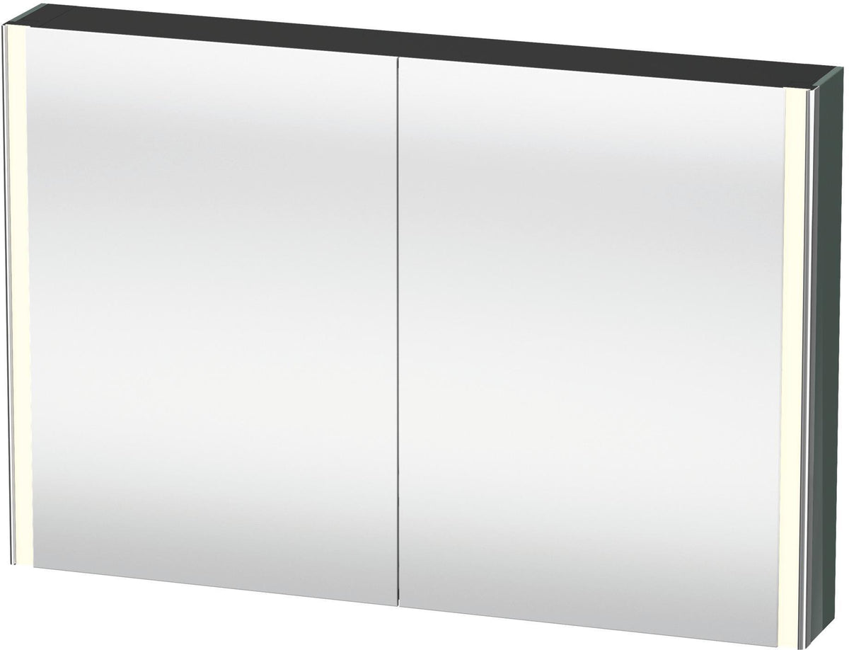 Duravit XSquare Spiegelschrank XS7114 Dolomiti Grau 1200 mm mit LED und Steckdose