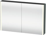 Duravit XSquare Spiegelschrank XS7114 Dolomiti Grau 1200 mm mit LED und Steckdose
