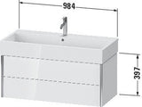Duravit Waschtischunterbau XVIU 984 mm mit Tip-On-Technik für Vero Air, weiß matt