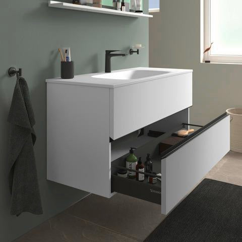 DURAVIT Sivida Spiegelablage 1200 mm in Chrom/Weiß Hochglanz – Ablage mit Befestigungsmaterial