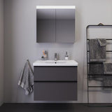 DURAVIT Spiegelschrank BETTER mit LED-Beleuchtung, 760 mm, Anschlag links, Front- und Innenspiegel