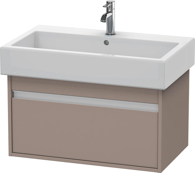 Duravit Ketho Waschtischunterbau 750 mm wandhängend basalt matt mit 1 Auszug