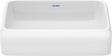 DURAVIT Qatego Aufsatzbecken 500 mm Weiß HygieneGlaze ohne Hahnloch und Überlauf
