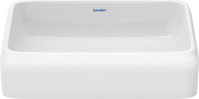 DURAVIT Qatego Aufsatzbecken 500 mm Weiß HygieneGlaze ohne Hahnloch und Überlauf