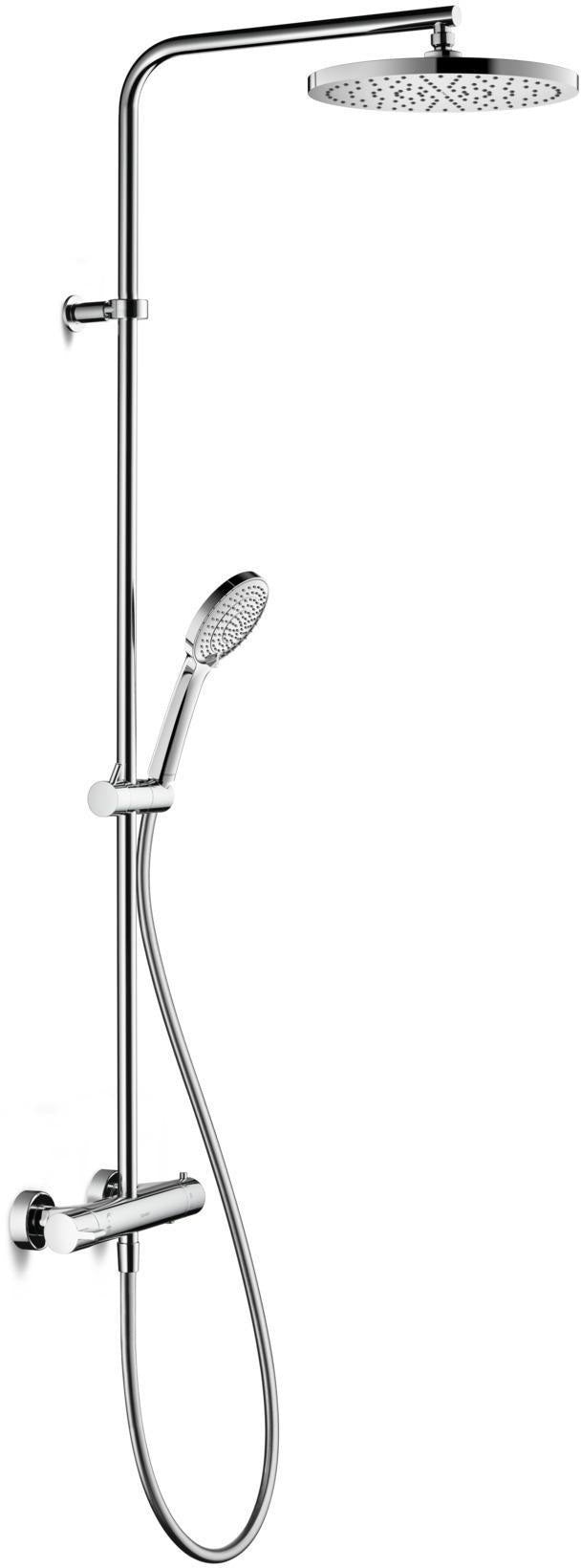 DURAVIT Duschsystem B.2 mit Kopfbrause & Handbrause, Brausethermostat, Chrom