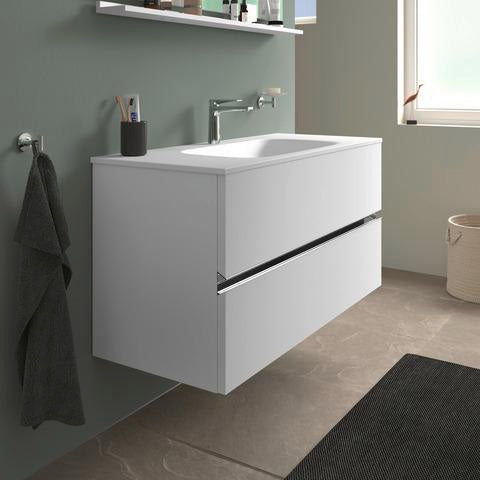 DURAVIT Sivida Waschtischunterbau 1210 mm Eiche mit 2 Schubkästen und Soft-Close