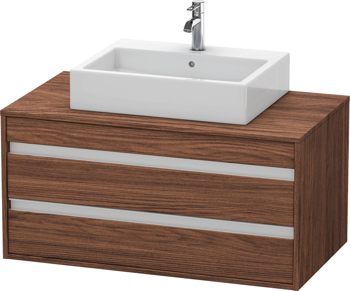 DURAVIT Ketho Waschtischunterbau wandhängend 1000 mm basalt matt – 2 Schubkästen, Soft-Close