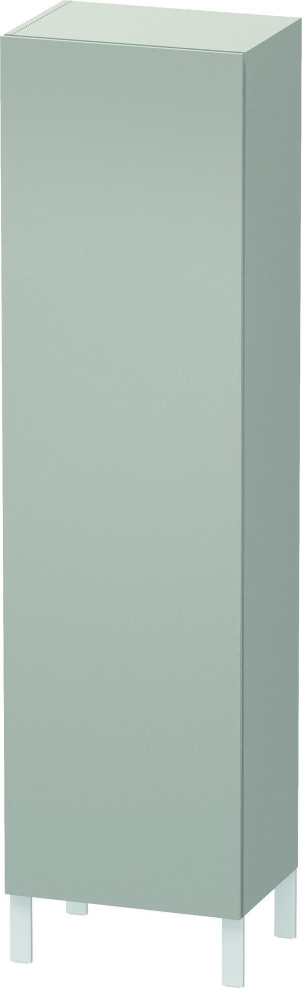 Duravit L-Cube Hochschrank 500 mm betongrau matt, 1 Tür links, wandhängend mit Soft-Close