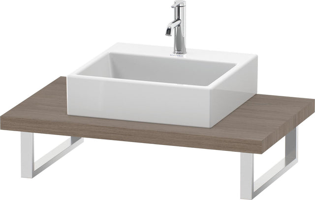 Duravit DuraStyle Konsole 45x550x800 mm Eiche Terra mit Ausschnitt für Waschschüssel