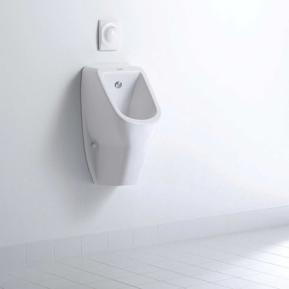 DURAVIT D-Code Urinal rimless, Zulauf hinten, ohne Fliege, weiß – Sanitärkeramik