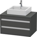 graphit matt / 2 Schubladen / anthrazit