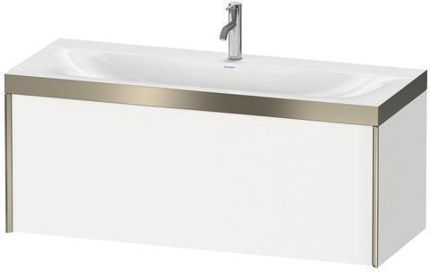 Duravit Möbelwaschtischset XViu 1200x480mm mit Unterbau, 1 Auszug, Ahorn mitte