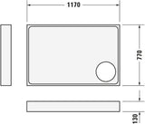 DURAVIT Starck Slimline Duschwanne 1200x800x55 mm Weiß Sanitäracryl von Philippe Starck