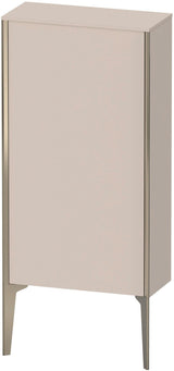 DURAVIT XViu Halbhochschrank 500x240x890mm, 1 Tür, Tip-on, Taupe Seidenglanzmatt