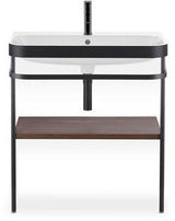 DURAVIT Happy D.2 c-bonded Waschtischset 850x775x490 mm, Nussbaum gebürstet, bodenstehend