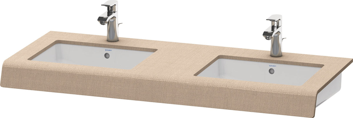 DURAVIT DuraStyle Konsole 800 mm betongrau matt mit 2 Ausschnitten – Wandhängend