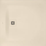 DURAVIT Sustano Duschwanne 800x800x30 Mineralguss Cream Matt – Quadratisch, Bodenbündig