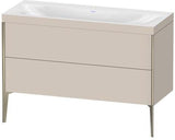 Duravit XViu Möbelwaschtisch-Set 1200 mm mit Unterschrank Nussbaum und Keramik-Waschtisch