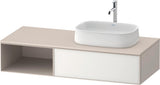 Duravit Zencha Konsolenwaschtischunterbau 1300 mm Eiche Anthrazit mit Auszug
