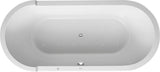 DURAVIT Starck Whirlwanne 1800x800mm Einbau Oval Acryl mit Air-System und 2 Rückenschrägen Weiß