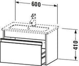 DURAVIT Ketho Waschtischunterbau 600 mm betongrau matt mit 1 Auszug und Soft-Close
