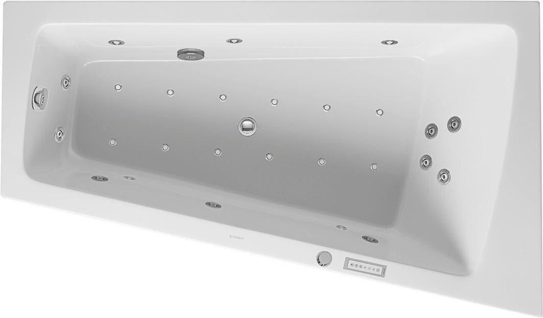 DURAVIT Whirlwanne Paiova 1700x1000mm Weiß Eck rechts mit Air-System und Acrylverkleidung