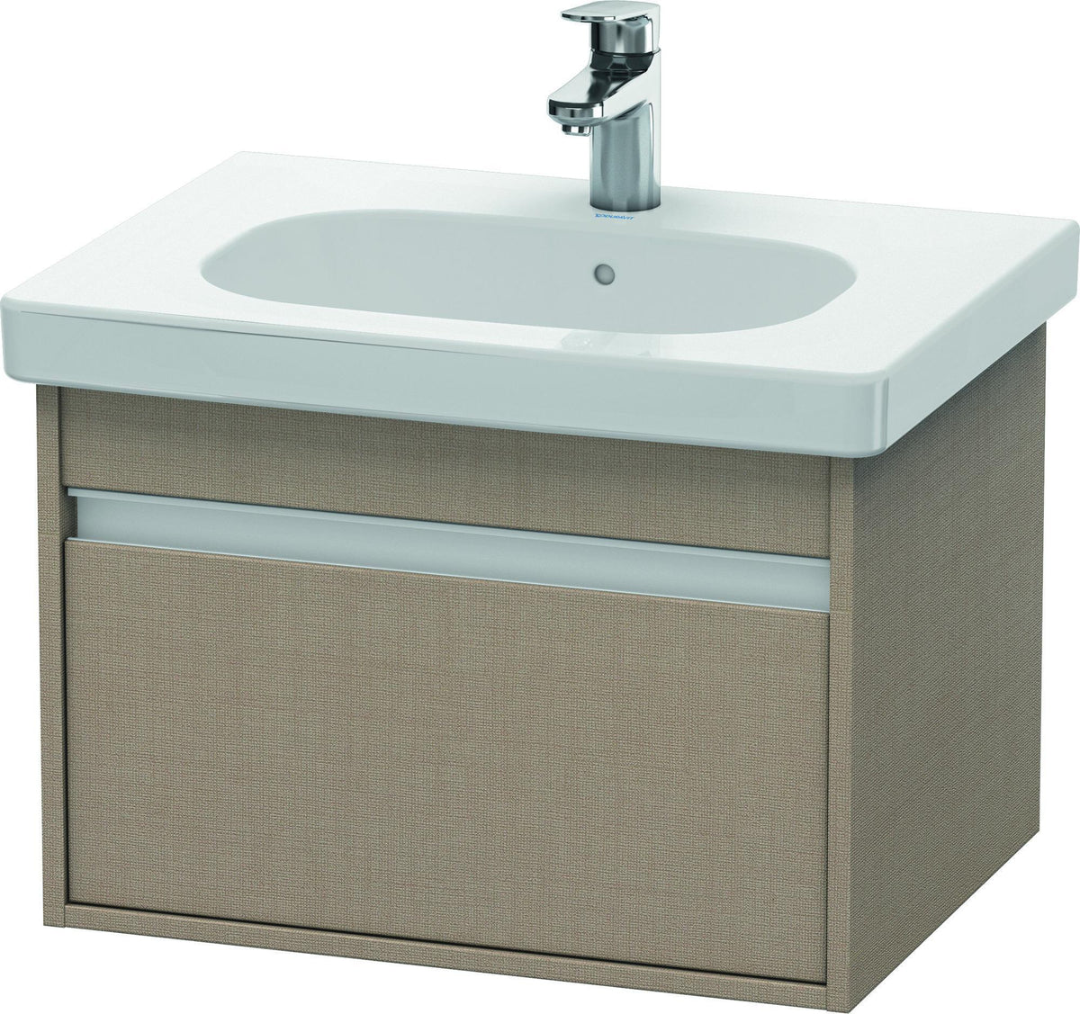 DURAVIT Ketho Waschtischunterbau 600 mm wandhängend basalt matt mit 1 Auszug