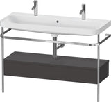 Duravit Happy D.2 Waschtischset 1175 mm mit Metallkonsole, Schubkasten und Waschschüssel