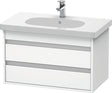 DURAVIT Waschtischunterbau Ketho wandhängend 800 mm, 2 Schubkästen, weiß matt, für D-Code 034285